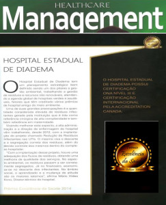 2014-PONTUANDO A EXCELENCIA PREMIO EXCELENCIA DA SAUDE HOSPITAL ESTADUAL DE DIADEMA